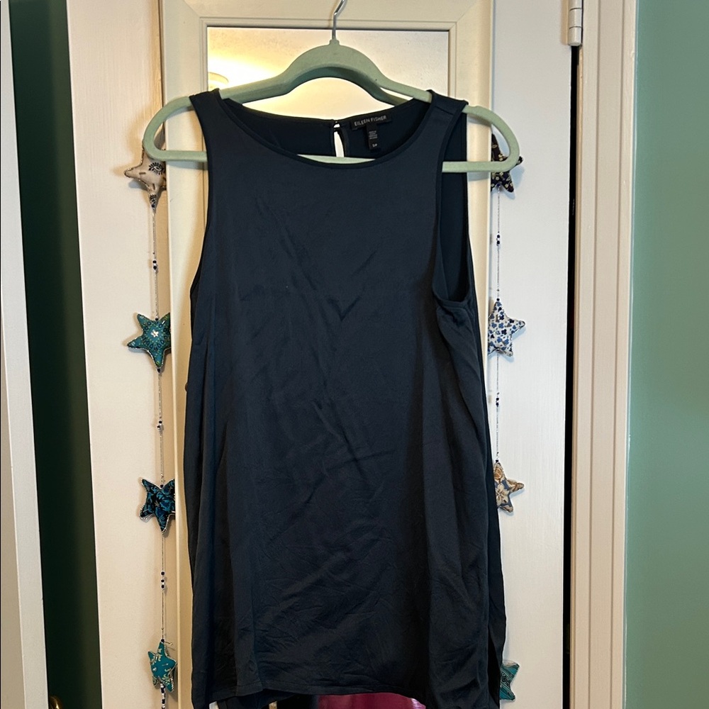 Eileen Fisher Midnight Blue Tank Top S/P